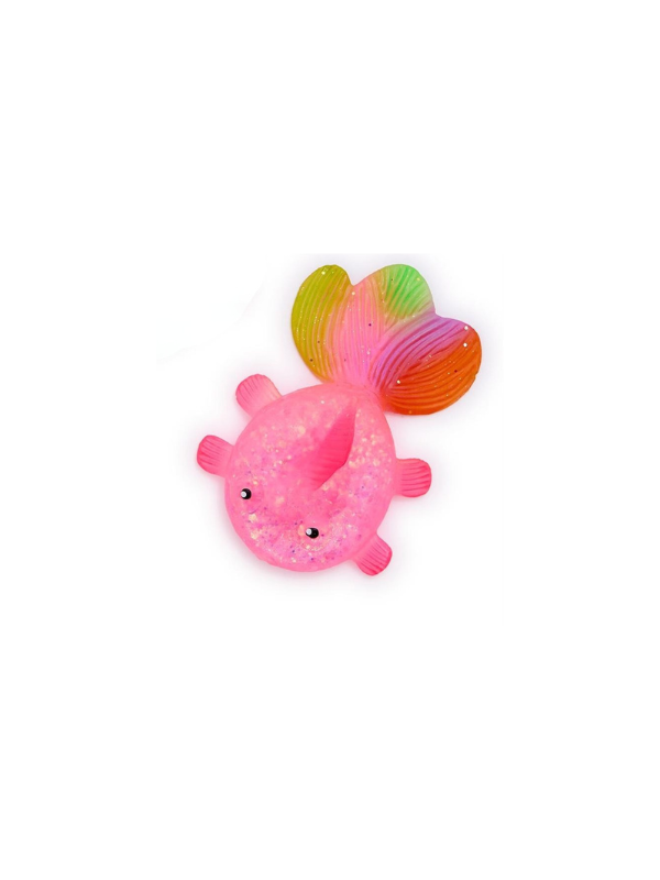 Squishy Glitter Rainbow Fish Toy