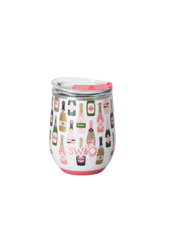 Bubbly Stemless 12oz Wine Glass by Swig
