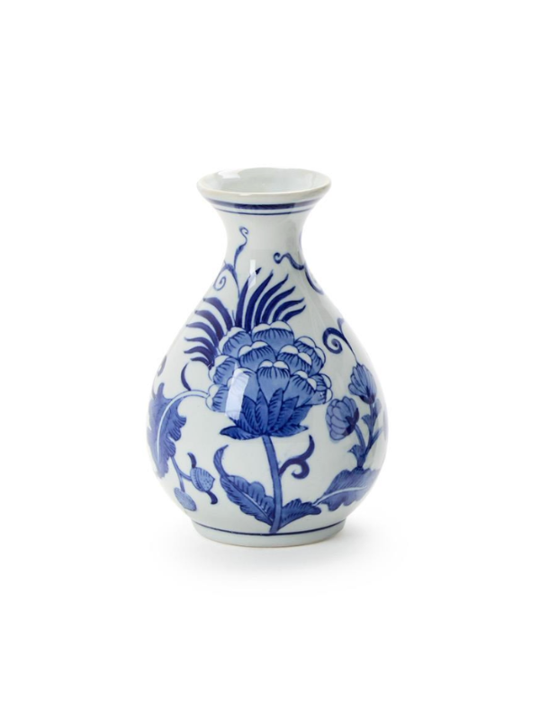 Blue and White Floral Chinoiserie Vases (3 Styles)