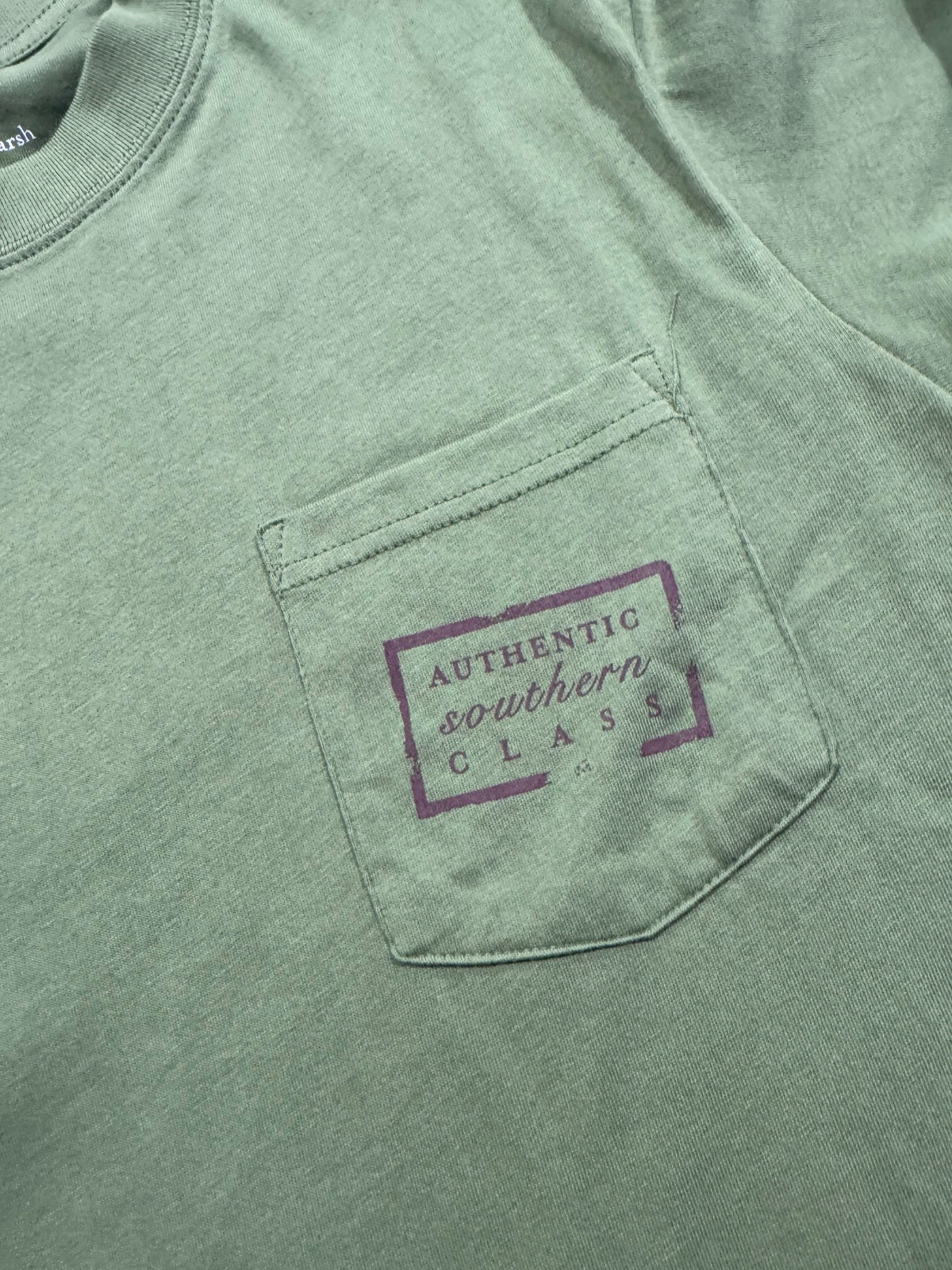 Authentic Tee in Dark Fern By Southern Marsh