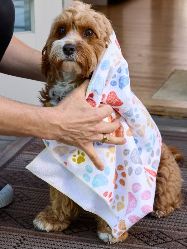Paw Prints Pet Drying Towel