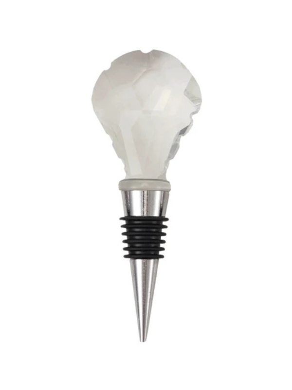 Crystal Bottle Stopper with Zinc Alloy Base