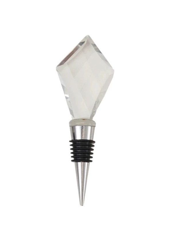 Crystal Bottle Stopper with Zinc Alloy Base