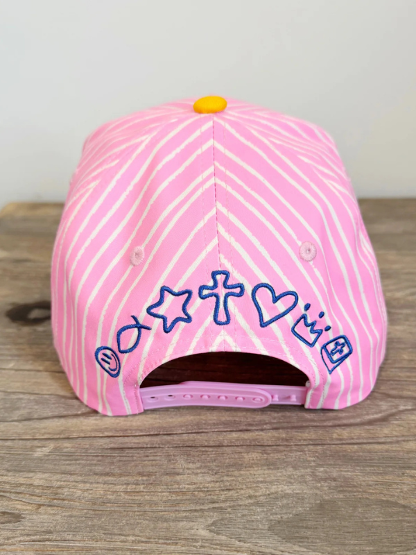Make Heaven Crowded Pink Stripe Hat