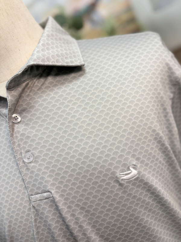 Flyline Performance Shell Shock Polo in Charcoal Gray By Southern Marsh