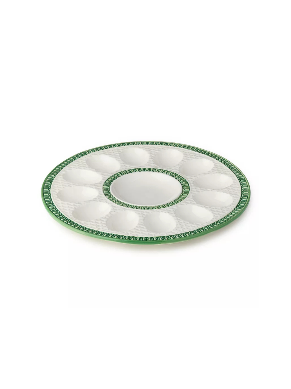 Le Jardin Embossed Rattan Egg Platter