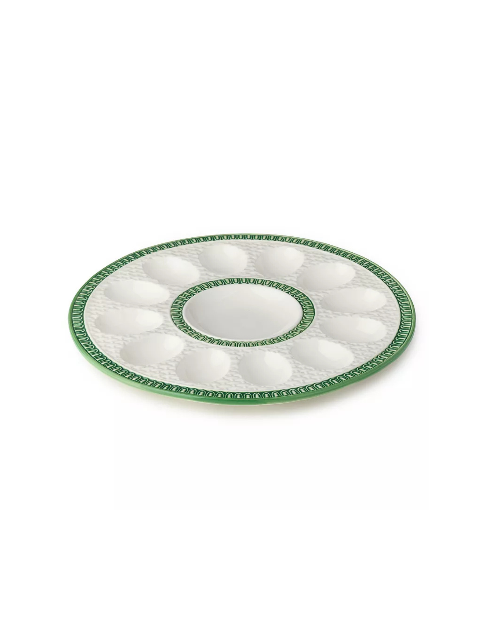 Le Jardin Embossed Rattan Egg Platter