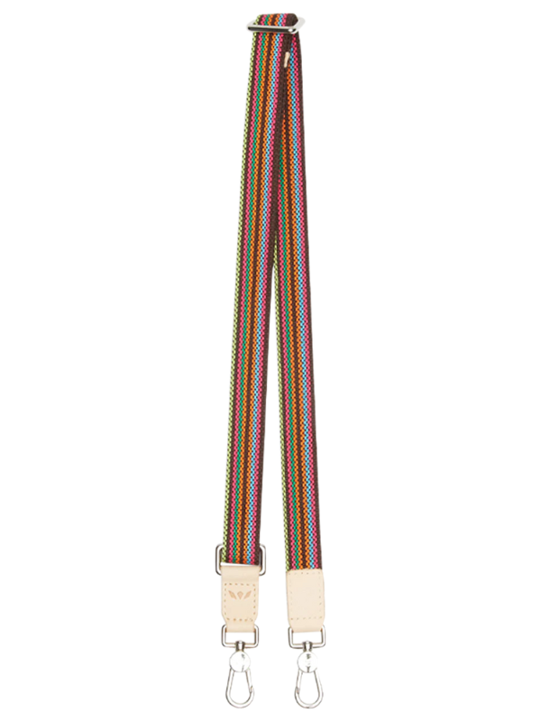 Brown Webbing Slim Crossbody Strap by Consuela