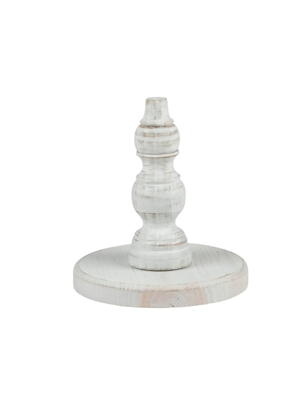 White Wood Base for Toppers