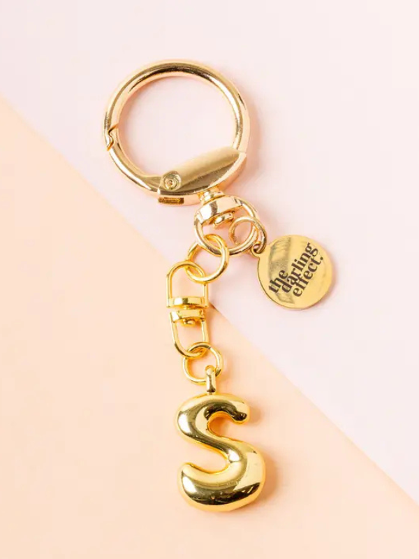 Bubble Letter Keychain Bag Charm