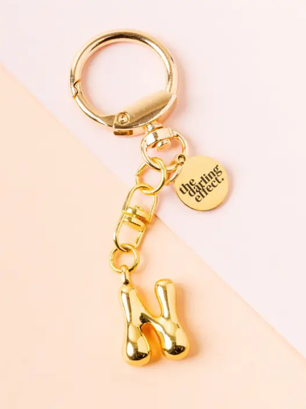 Bubble Letter Keychain Bag Charm