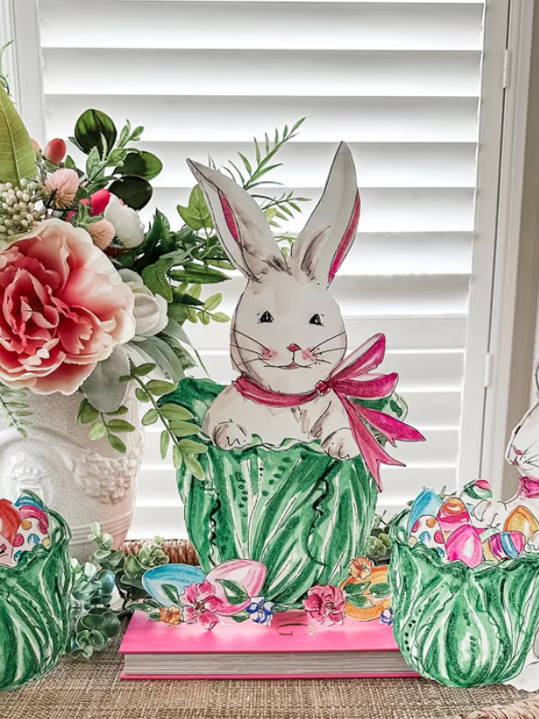 Cabbage Bunny Stake