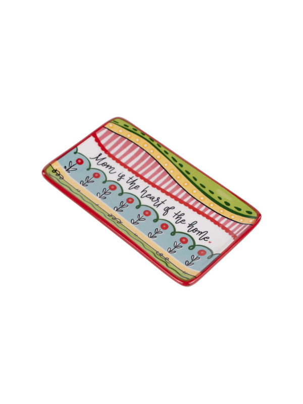 Mom Is The Heart Of The Home Trinket Tray