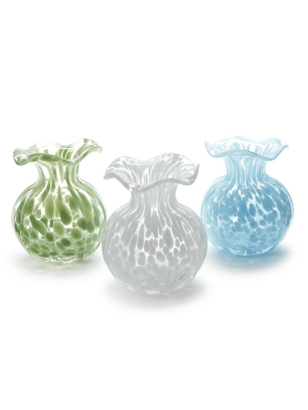 Ruffled Edge Spotted Vase
