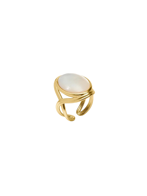 Essex Statement Ring in Mother of Pearl By Julie Vos