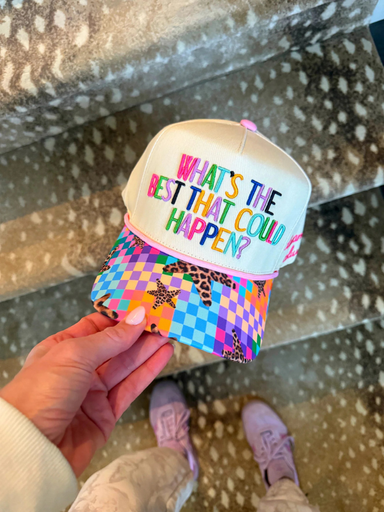What's The Best That Could Happen Hat leopard stars