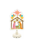 colorful Whimsy Mary and Joesph Topper