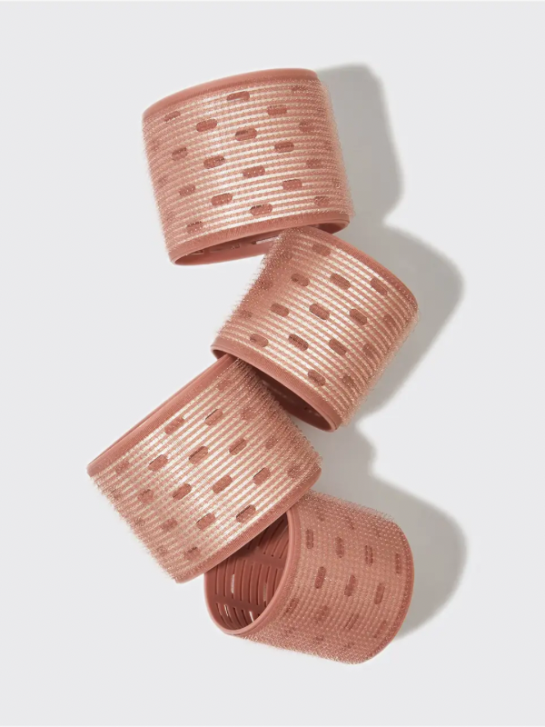 Recycled plastic pack of 4 XL thermal hair rollers