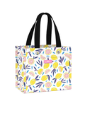 lemon patterned durable and reusable small gift bag tote