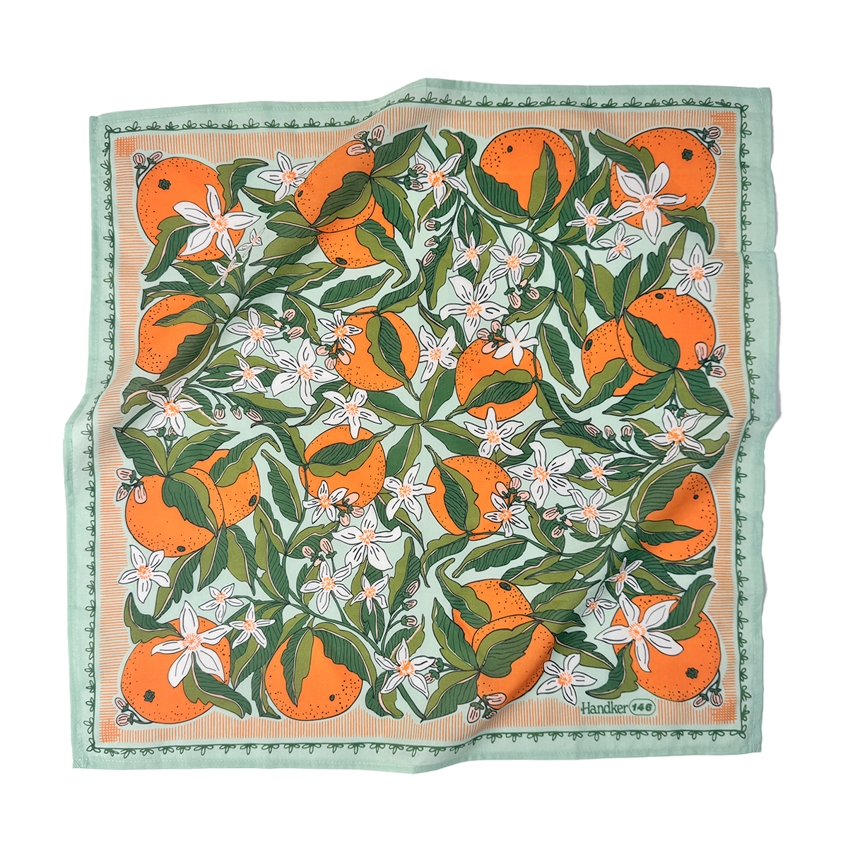 bandana with oranges on them 