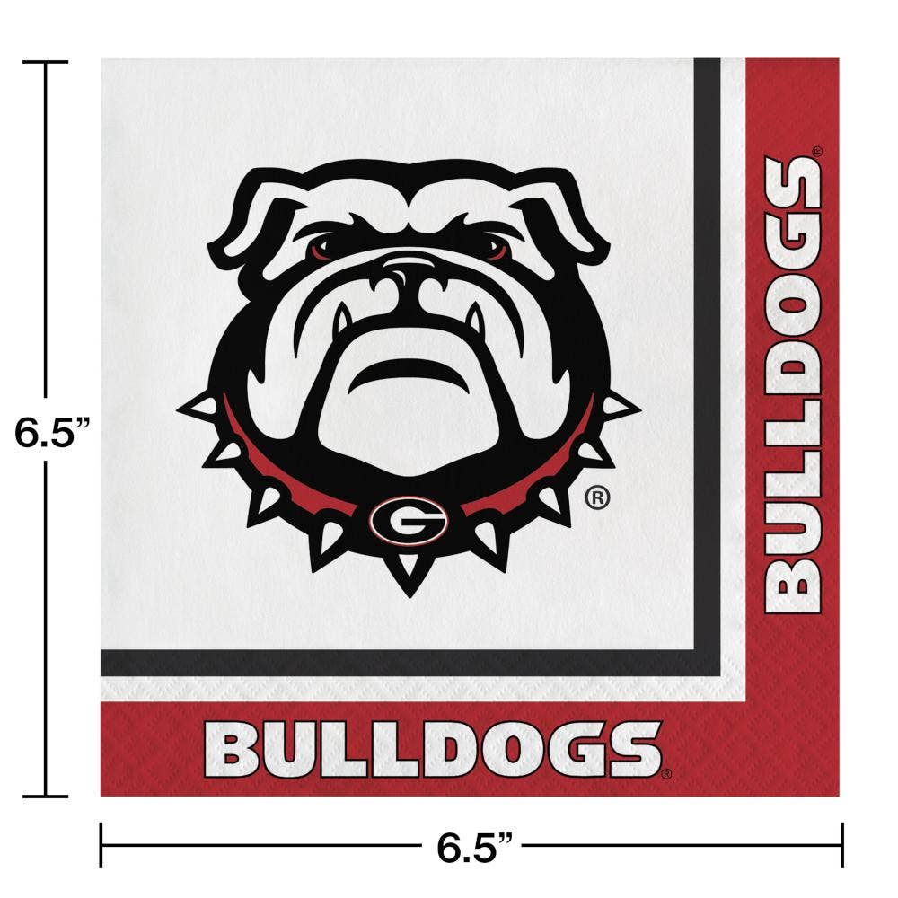 University of Georgia Luncheon Napkins, 20/Pkg