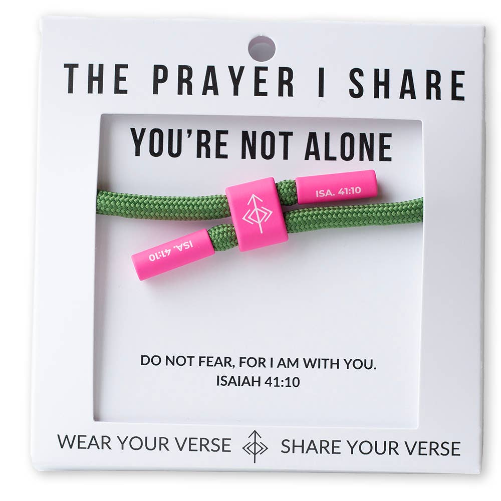 YOU'RE NOT ALONE Christian Cord Bracelet