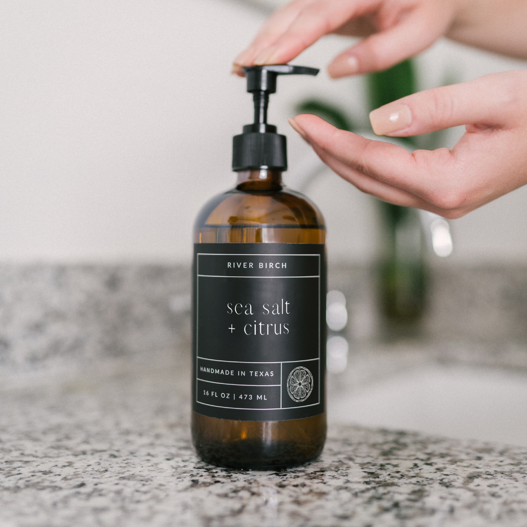 Sea Salt + Citrus Handmade Hand Wash (16oz)