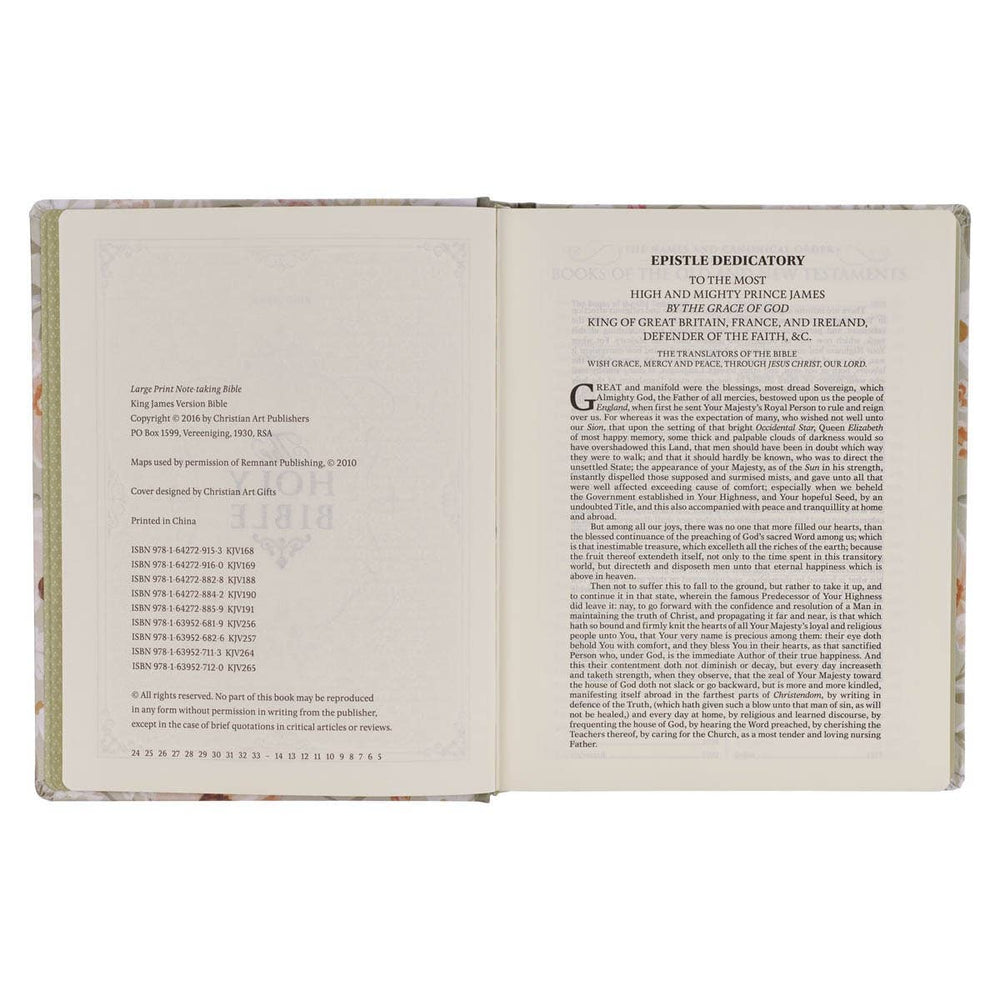 KJV LP Note-taking Bible LP HC Your Will Be Done Luke 22:42