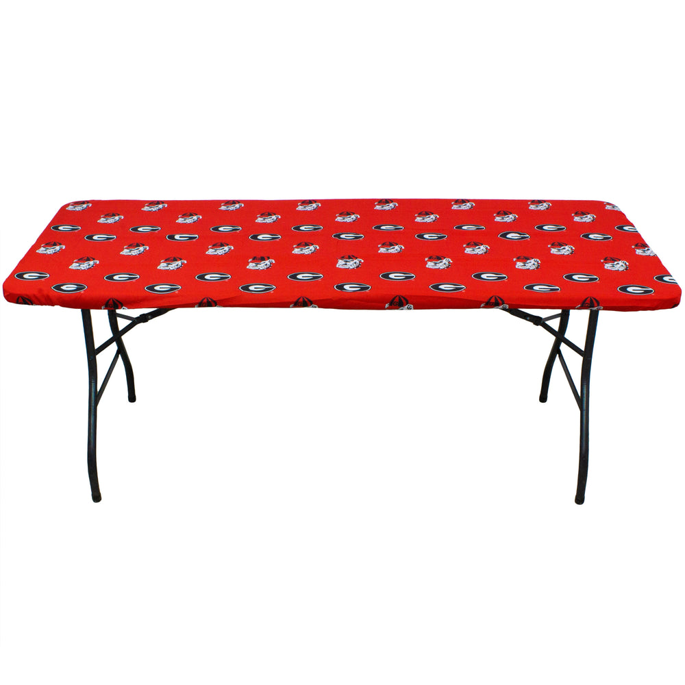 Georgia Bulldogs Fitted Table Cover -Tablecloth 6' Table Cover - 72" x 30"