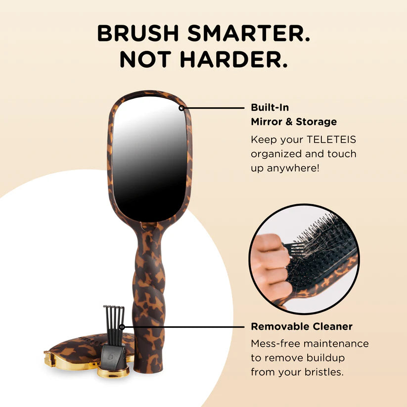 Boar Bristle Hair Brush- Tortoise