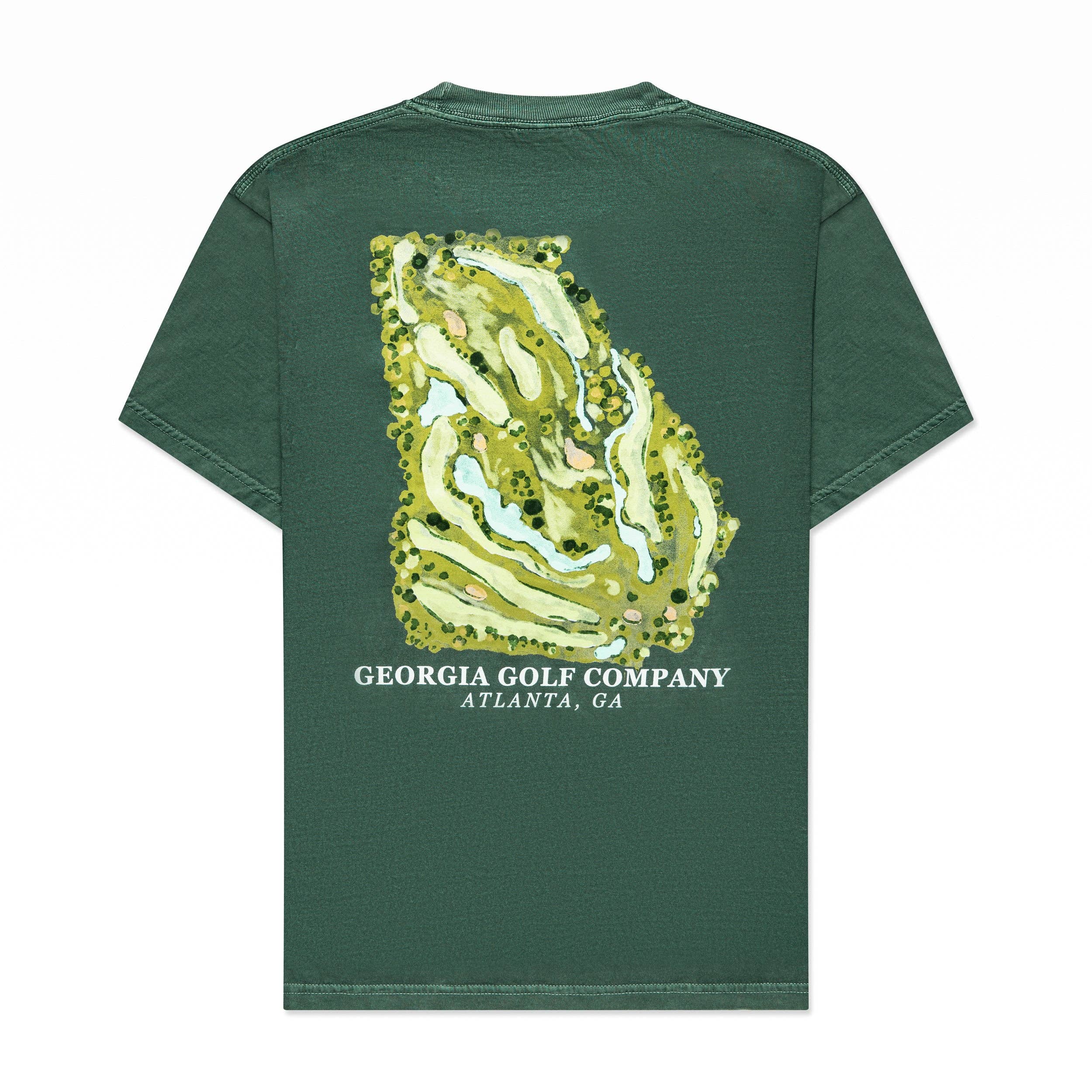 Course Map Tee in Green