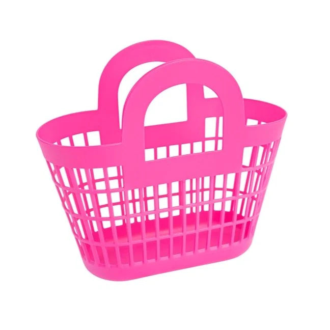 Rosie in Berry Pink Sun Jellies Basket