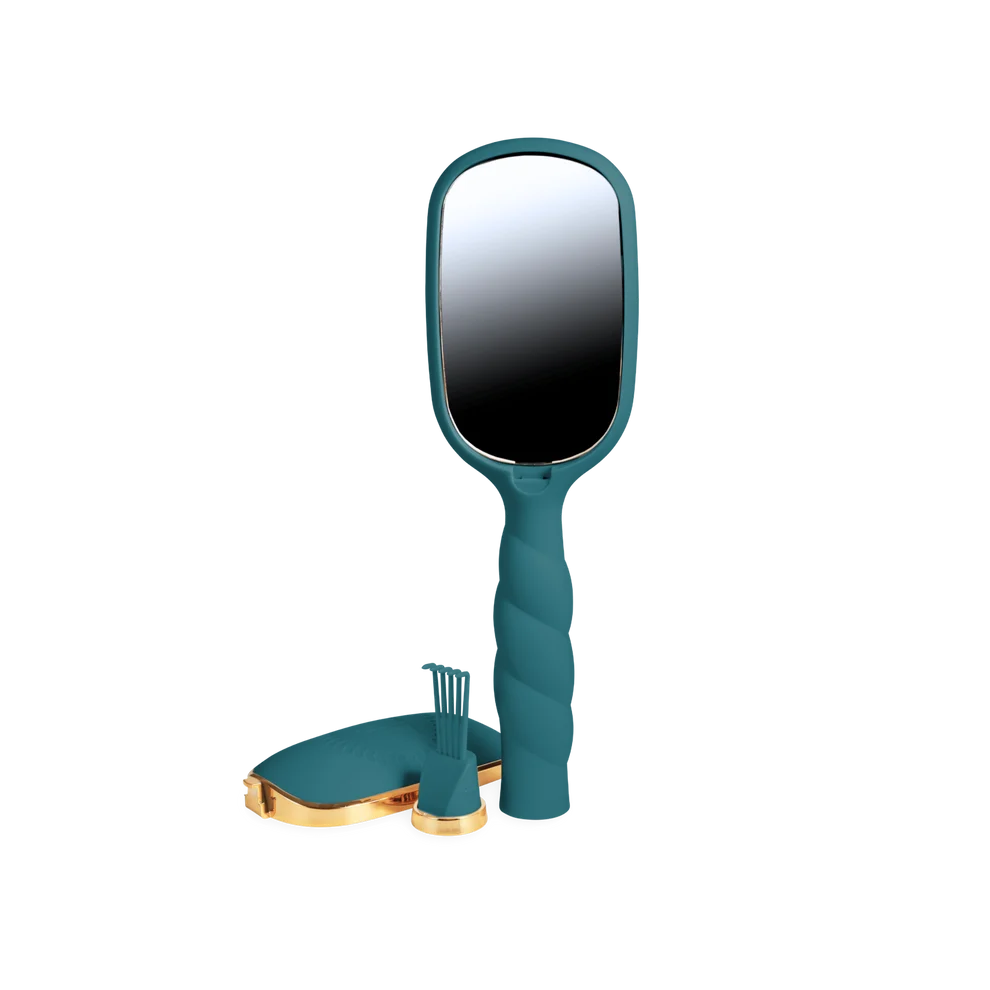 Boar Bristle Hair Brush- Teal With It