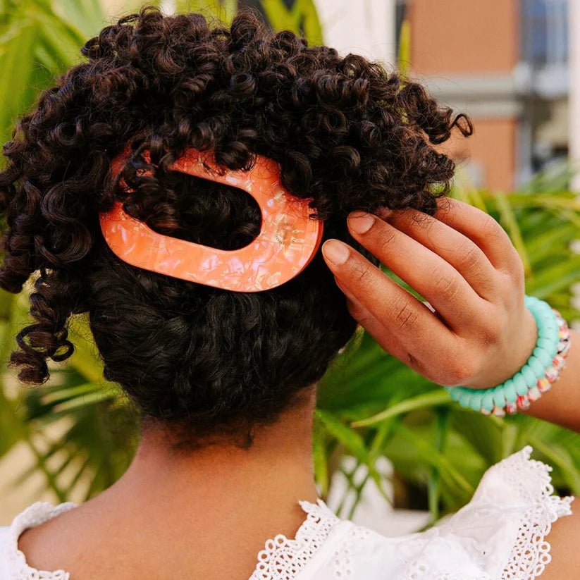 Dreamsicle Large Flat Round Clip