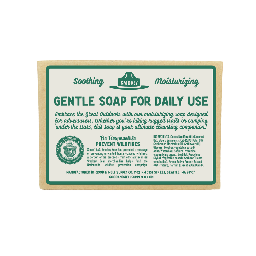 Smokey Bear Bar Soap - Fir & Cedar