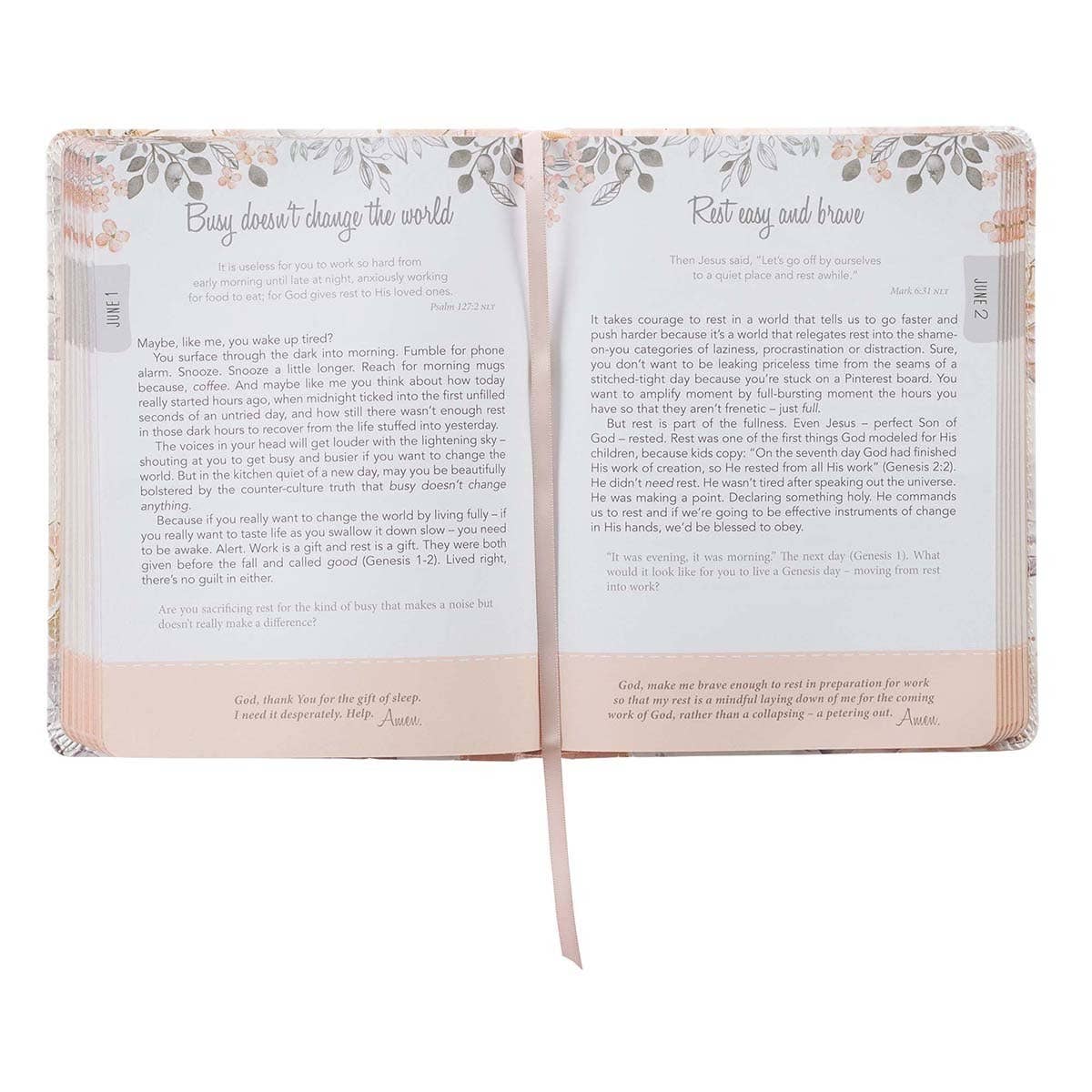 Devotional Walking In Grace Faux Leather