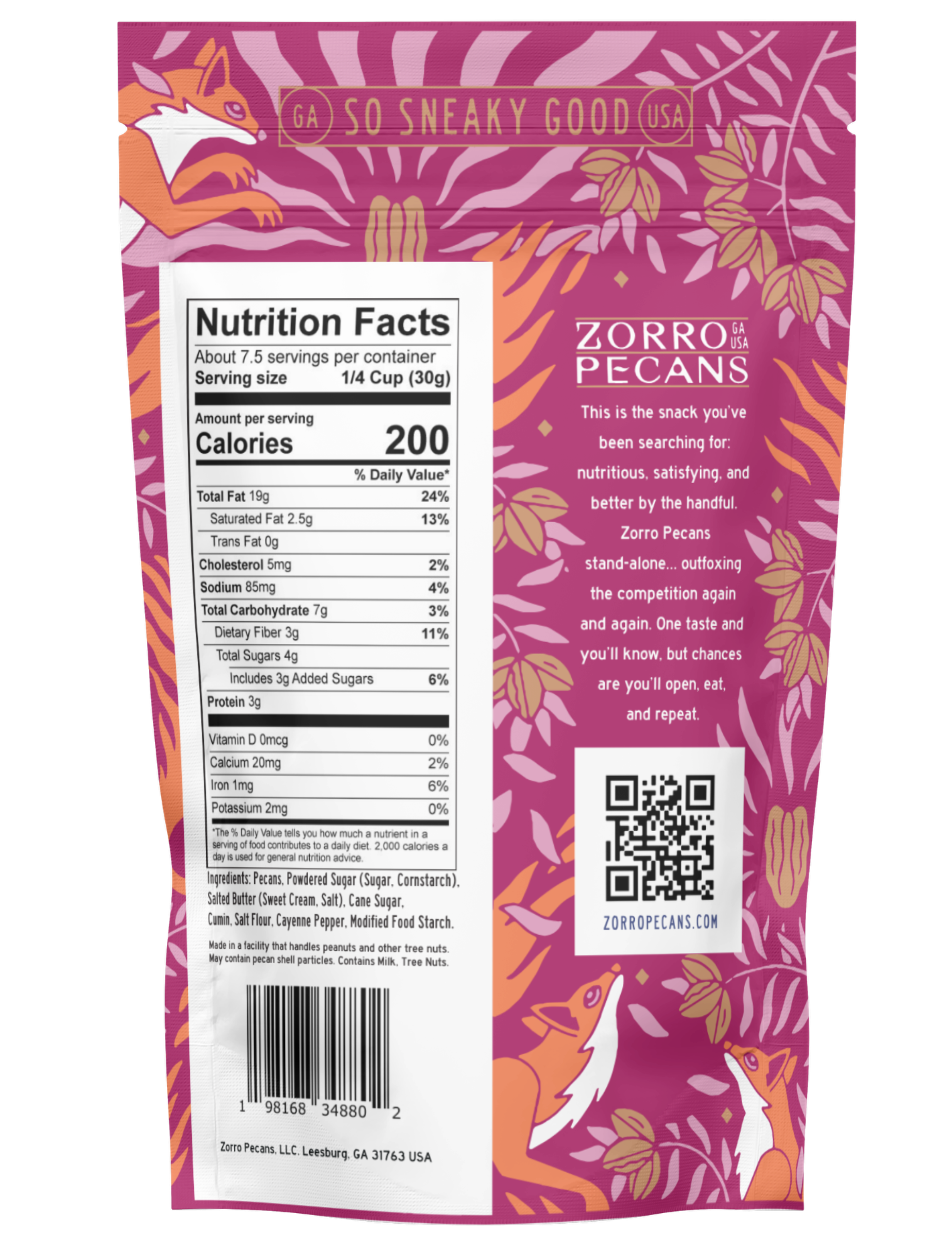 Zorro Sweet & Spicy Pecans