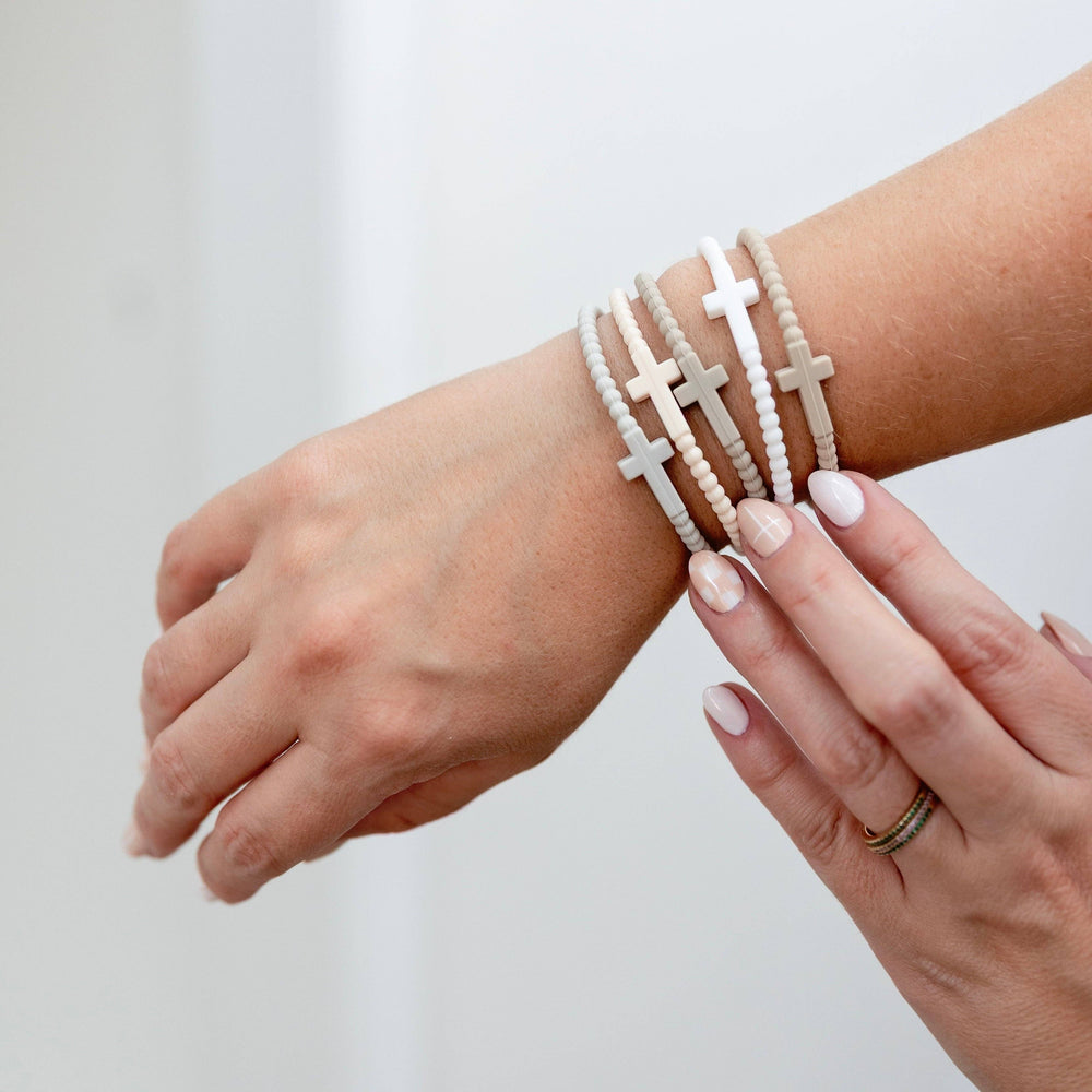 Jesus Silicone Cross Bracelets - Dreamy / Medium