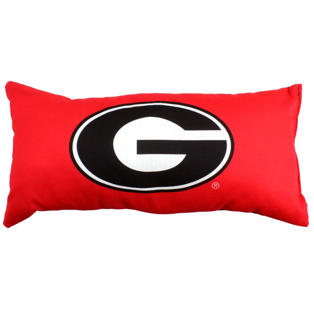 Georgia Bulldogs 2 Sided Bolster Travel Pillow, 16" x 6"