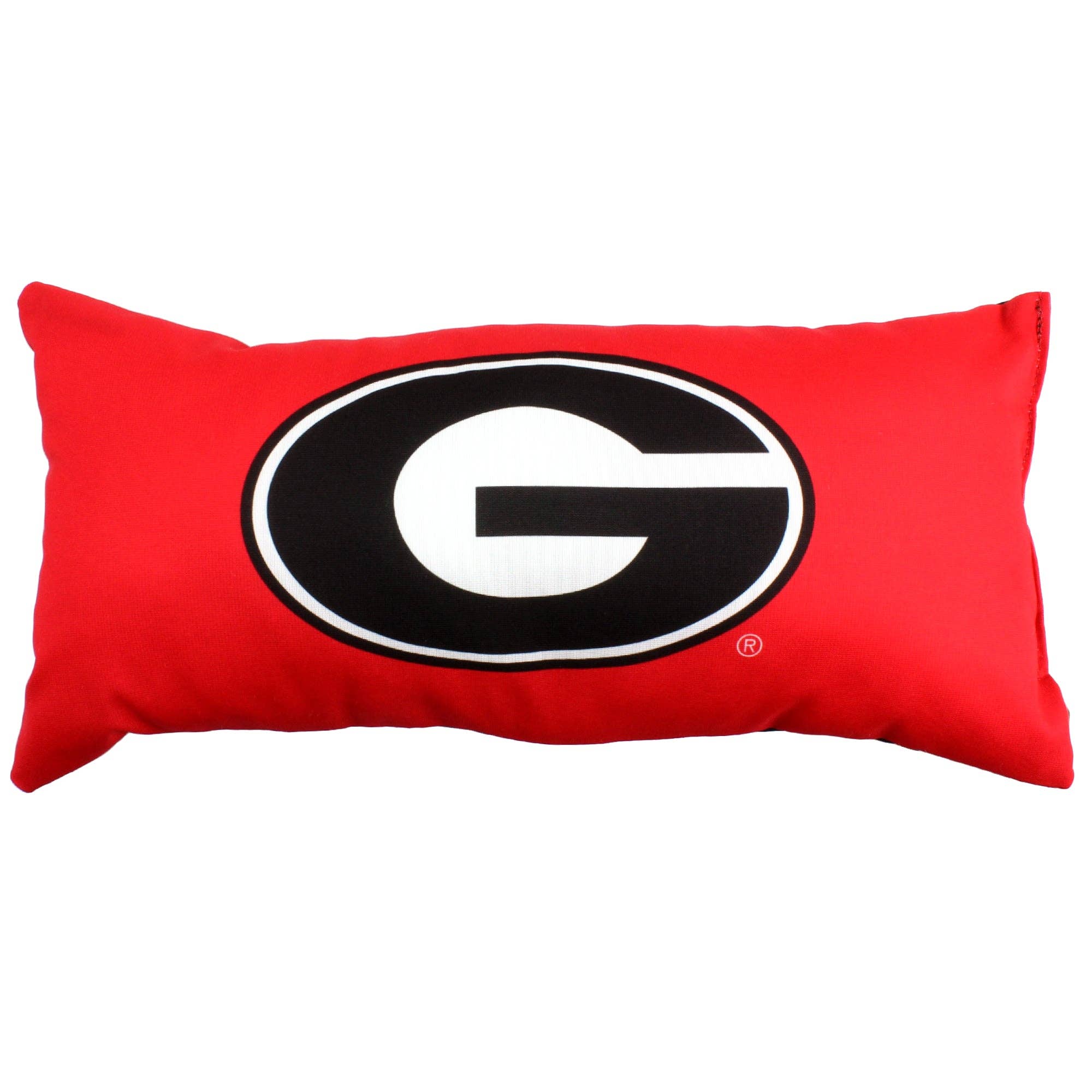 Georgia Bulldogs 2 Sided Bolster Travel Pillow, 16" x 6"