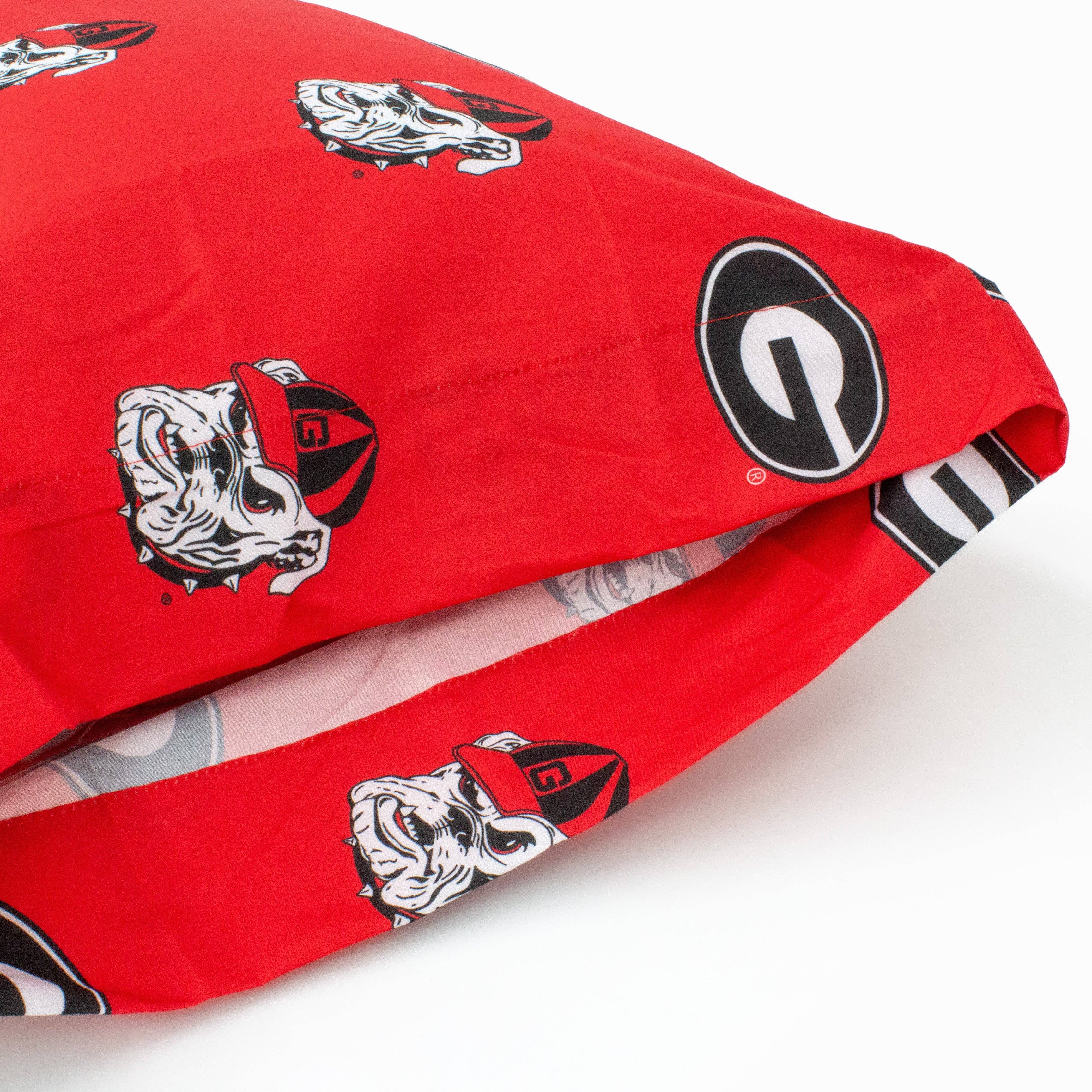 Georgia Bulldogs Standard Pillowcase