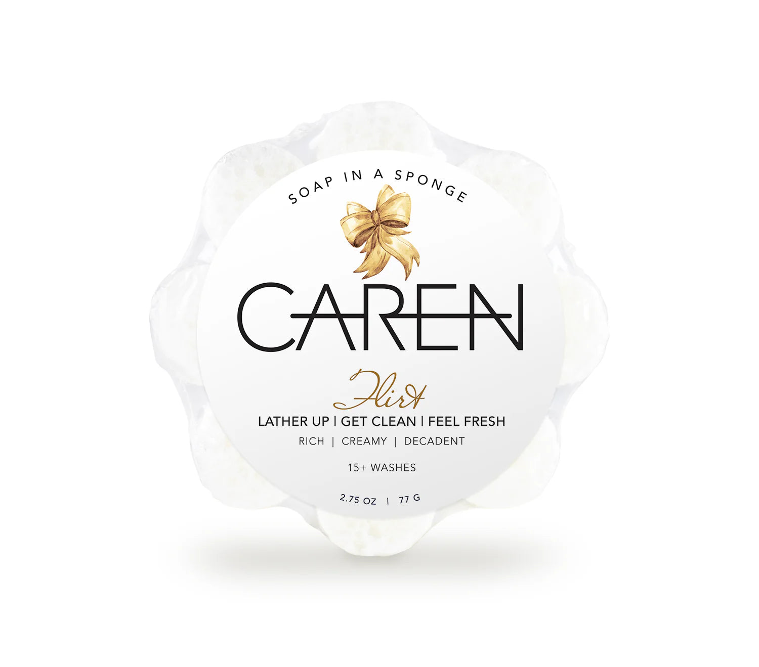 Caren Flirt Soap in a Sponge