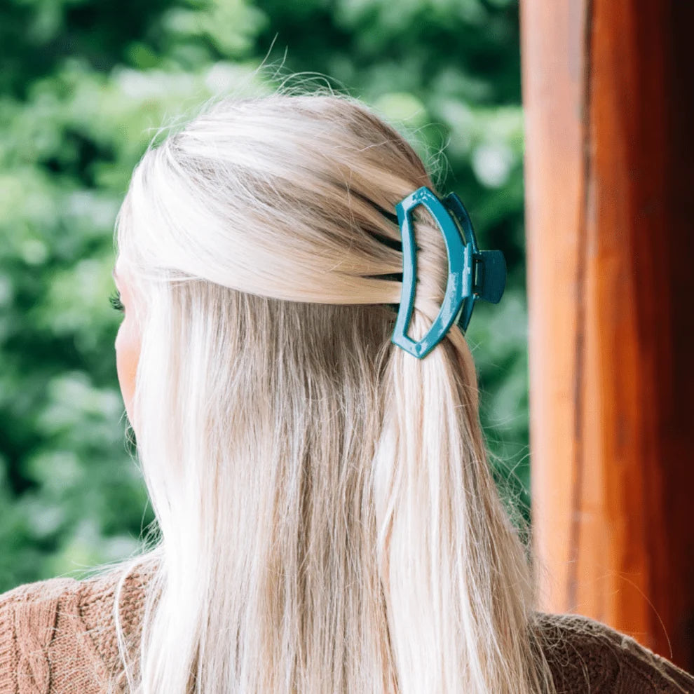 Teal With It Open Medium Hair Clip