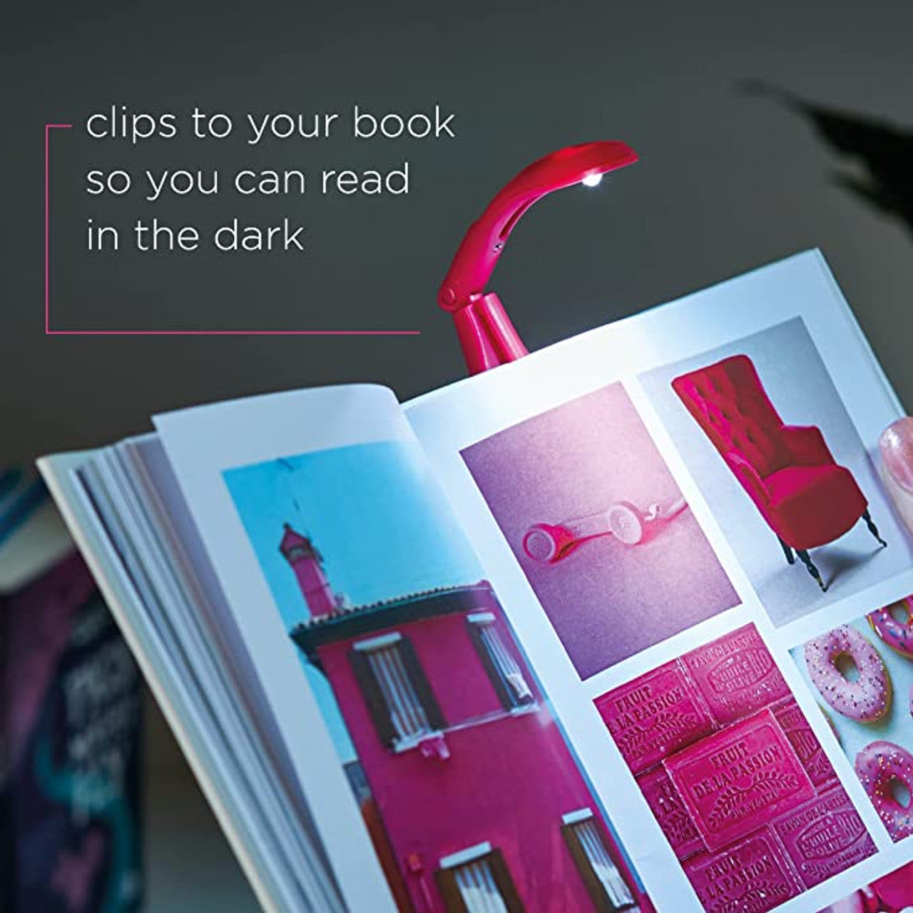 Really Tiny Book Light in Pink