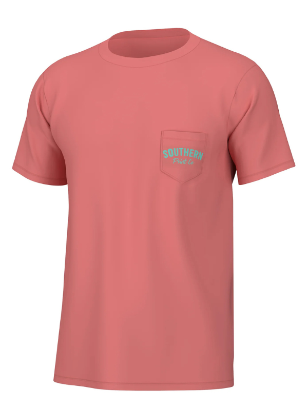 Original Dog Logo Tee In Cranberry By Southern Point Co.