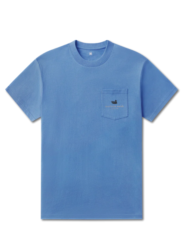 American Summertime Tee in French Blue By Southern Marsh