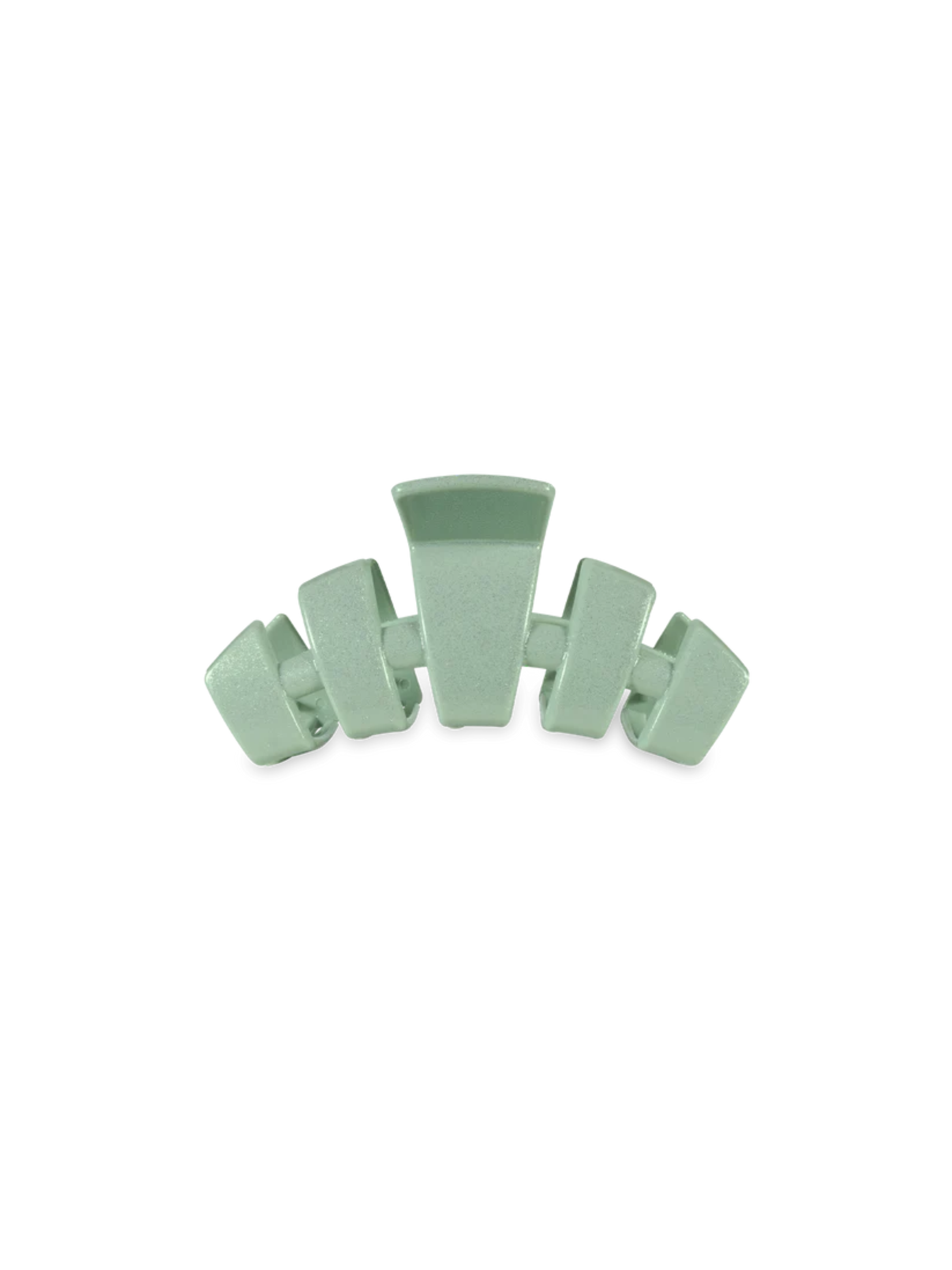 seafoam  green glitter tiny clip