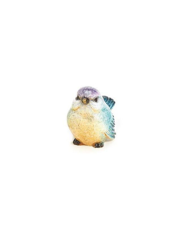 Hand-Painted Birds 4 Colorations: Red, Blue, Green, Orange
