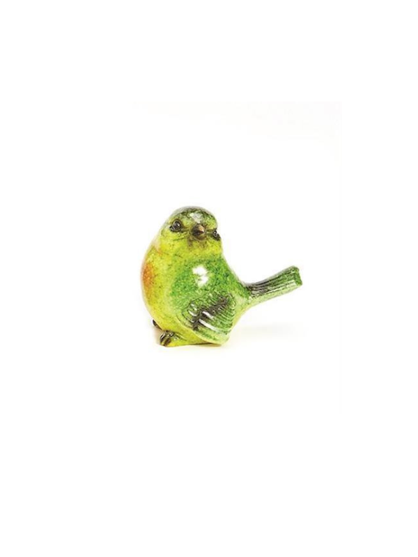 Hand-Painted Birds 4 Colorations: Red, Blue, Green, Orange