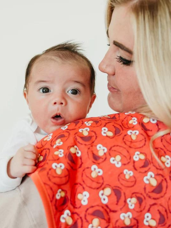 Elmo Premium Burp Cloths by Copper Pearl